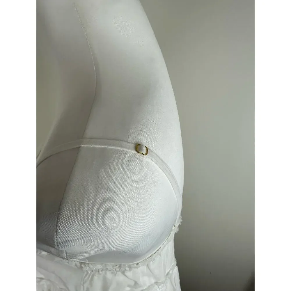 New w/FLAW Show Me Your Mumu Gracie Midi Dress White- Small - Picture 5 of 10